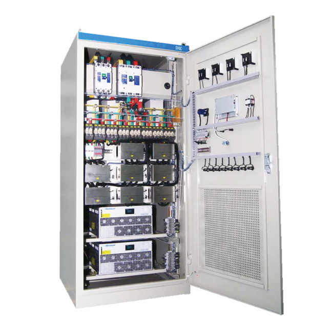 低壓混合有源動(dòng)態(tài)無(wú)功補(bǔ)償裝置是安裝在低壓配電系統(tǒng)內(nèi)，用于
改善低壓配電的電壓質(zhì)量，提高無(wú)功補(bǔ)償運(yùn)行管理水平，更好地服務(wù)
于電力客戶(hù)，在原有低壓無(wú)功自動(dòng)補(bǔ)償裝…